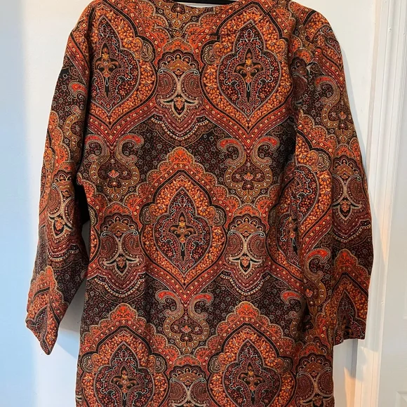 Vintage orange floral blazer - Picture 3 of 7